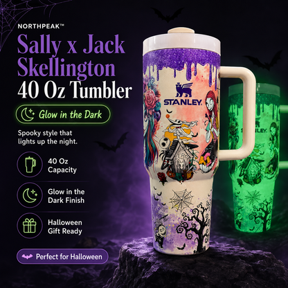 Goofball Buddies™ Sally x Jack Skellington 40 Oz Tumbler