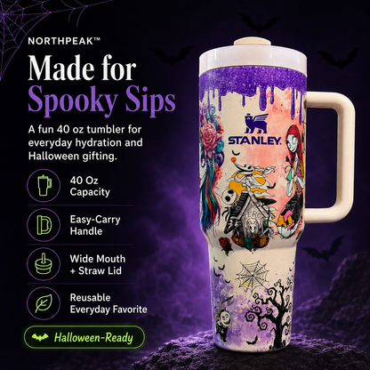 Goofball Buddies™ Sally x Jack Skellington 40 Oz Tumbler