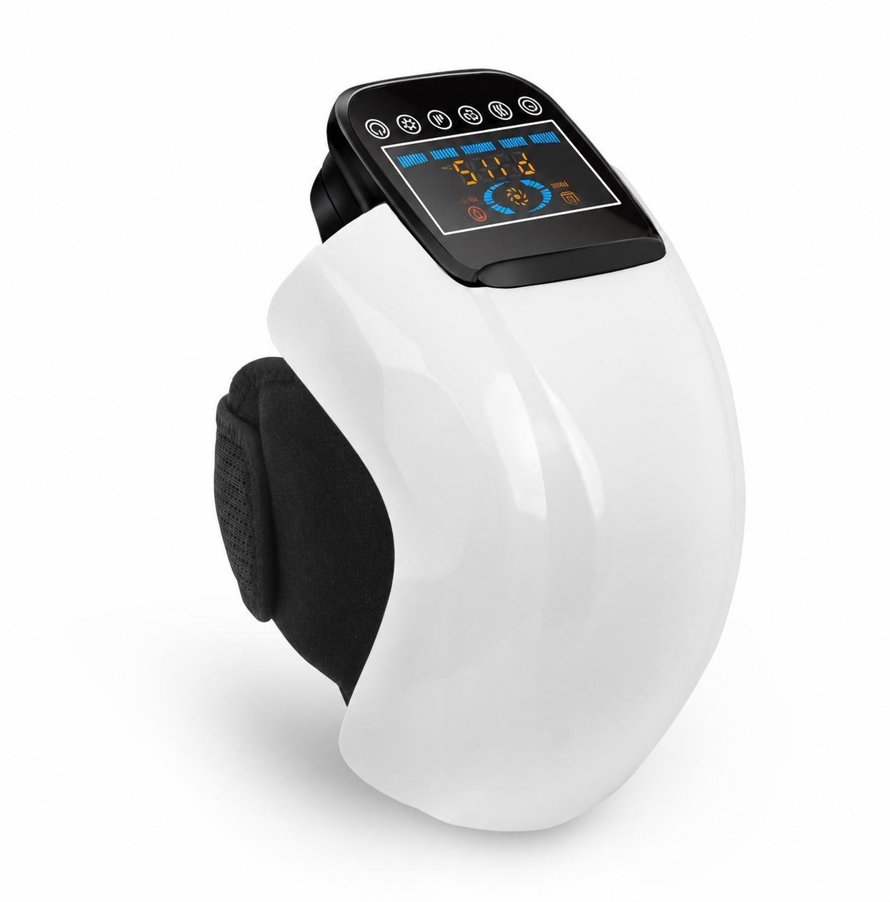 FlexHeat knee massager 3/4 angle
